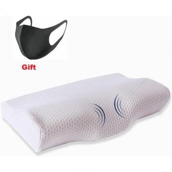 Orthopädisches Bettkissen „Schmetterling“ – zervikales Latex, 80 % Schaum, langsame Regeneration