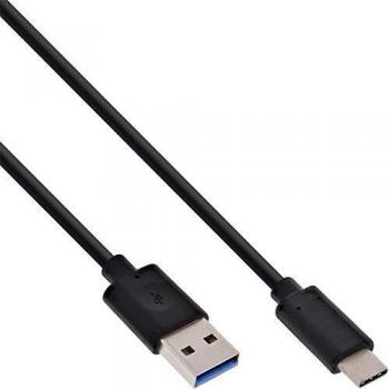 Cable USB 3.1 InLine 1,5 m tipo C a tipo A negro