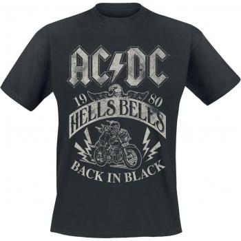 AC/DC Hells Bells 1980 T-Shirt für Männer – Schwarz, Größe XL