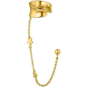Piercing múltiple Kaysa de Ear Candy en plata con baño de oro amarillo 18k