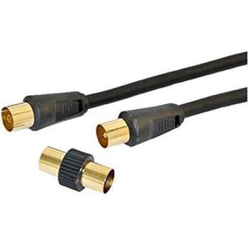 VIDEOS.CAVO 9/52 HQ ANTENNA MA/FE 2mt Cavo x antenna maschio/femm. 2mt Nero High Quality