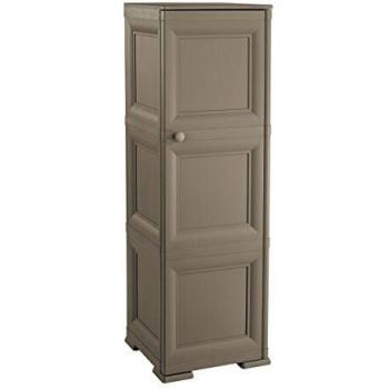 Tontarelli Colonne Polypropylène 3 compartiments – Porte pleine, style omnimodus, finition chocolat