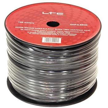 Câble audio pour haut-parleur Ibiza CHP1.5RND Noir – 15 m