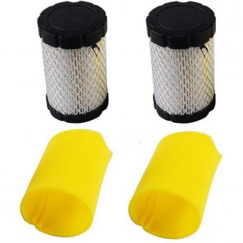 Mower Air Filter Kit for Briggs Stratton 796031 (591334 or 594201) with Foam Pre-Cleaner