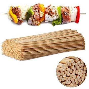 Pinchos BBQ Relaxdays – Juego de 500 Brochetas de Madera, 30 cm