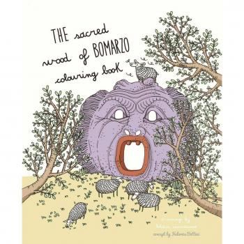 The sacred wood of Bomarzo. Colouring Book