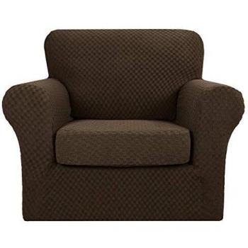 MAXIJIN 2 Piece Pet Friendly Chair Slipcover