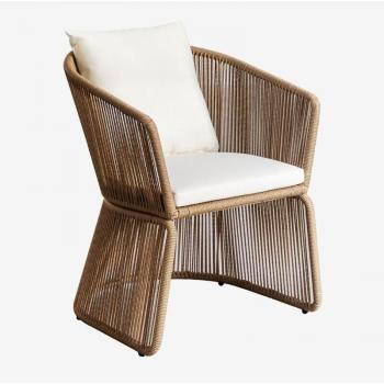 Lot de 2 Chaises Extérieures Snyder en Bois Naturel