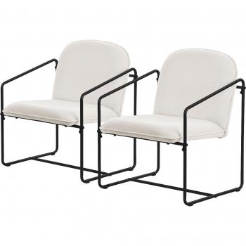Rivestito Soft Poltrone ML-Design Beige 2 Unità