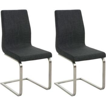 Elegante Esszimmerstühle Belfort mit Edelstahlgestell