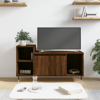 Meuble tv Vidaxl Chêne marron 100x35x55 cm Bois d'ingénierie