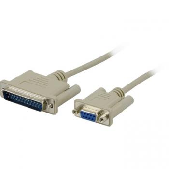 Cavo Interfaccia Modem Deltaco DB‑25-DB‑9 3 m