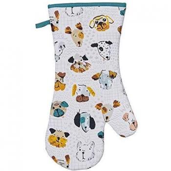 Ulster Weavers Mutley Crew Kitchen Mitt in White, Blue and Yellow