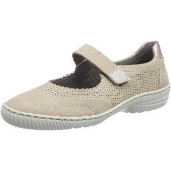 Jenny Roermond, Damen Mary Jane Halbschuhe, Beige (cotton,champagner 08), 41.5 EU