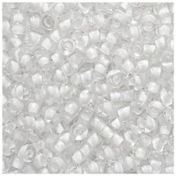Böhmische Rocailles 2,5 mm Kristallweiß – 6‑Stück (15 g)