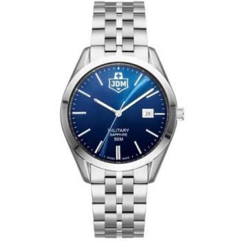 JDM Interlaken Military – Horloge Homme Quartz avec Bracelet Métallique