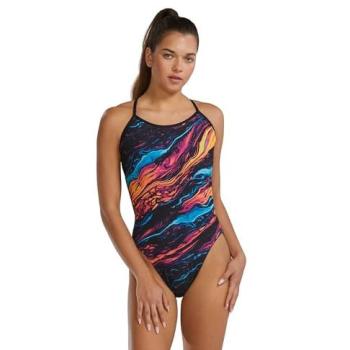 Mtl Collection: Tyr Durafast Elite Crosscut Tieback Magmata Gold Swimwear – Size 38 Women
