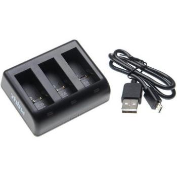 Adaptateur de charge multiple pour GoPro avec indicateur LED