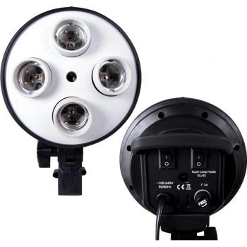 4 Lamp Holder Softbox Lighting Kit 50x70CM for Photo and Video