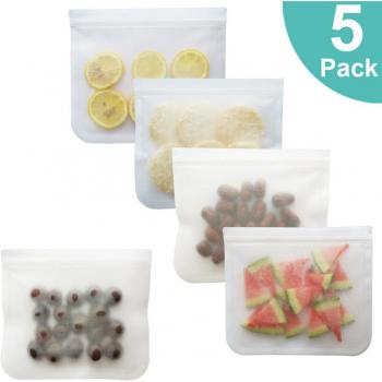 12Pcs Frosted Silicone Food Preservation Bags