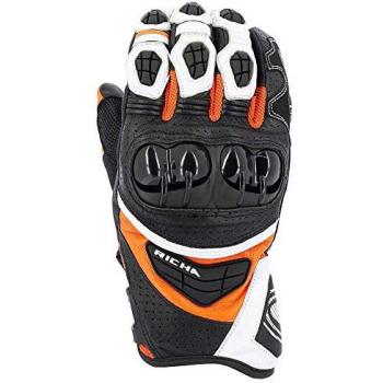 Guantes Richa Stealth Moto Negro-Blanco-Naranja