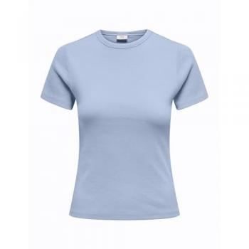 Jacqueline de Yong Basic T-Shirt Blau