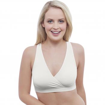 Medela, Reggiseno Gravidanza e Allattamento, in Morbido Tessuto Traspirante, Confortevole, si Adatta ai Cambiamenti del Corpo, Indossabile la Notte, Taglia M, Bianco