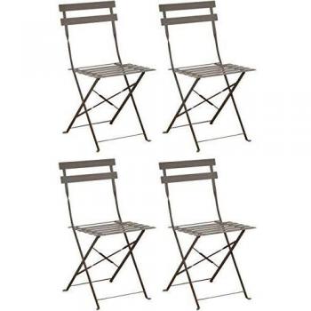 Sedia Cuba Pieghevole Marrone Mastice Giardino