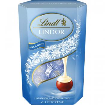 Lindt Lindor Kugeln Milch & Weiße Schokolade, 500 g