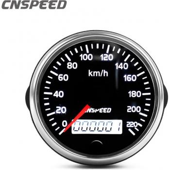 Universal Speedometer 85mm Retroiluminación Blanca/Ámbar