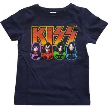 Camiseta Kiss para Niños con Caras y Logotipo
