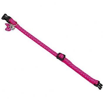 Collier de Chat Rose à Pois 10mm