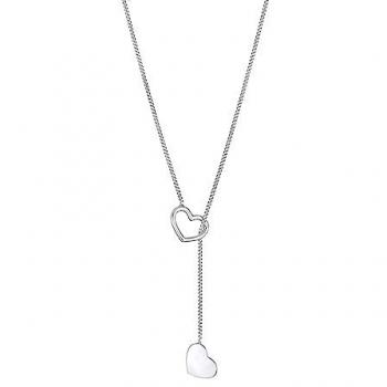 Collana a Y Cuore Donna in Argento Sterling (Elli)