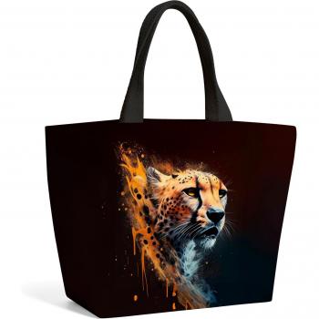 Cheetah Face Tote Bag