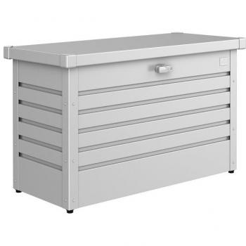 Baule da esterno Biohort 100 in acciaio argento L 101 x H 61 x P 46 cm