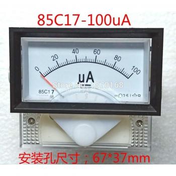85C17 Panel Mount Analog Ammeter Gauge DC 500uA