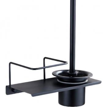 Drainable Toilet Brush Rack with Shelf