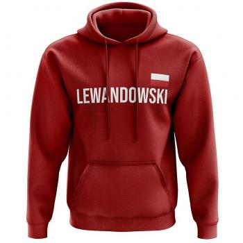 Lewandowski Poland Name Hoody (Red)