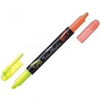 Pentel Textmarker Twin Checker 1-3,5mm gelb/orange