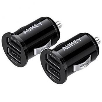 AUKEY Caricabatteria da Auto per iPhone X / 8 / 8 Plus / 7
