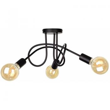 Soffitto Keter Rumba 1917 Lampa Nero 50cm con 3 E27