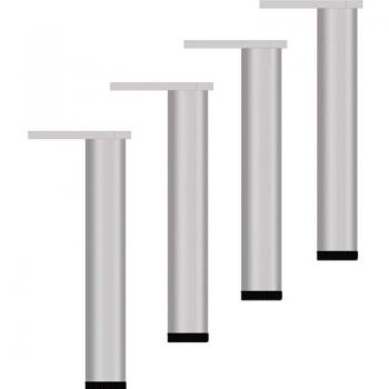 Pattes de lits et tables Linghhang – 4 pieds réglables 30 cm, couleur argent