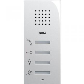 Gira Panneau de commande interphone audio 125003 Blanc brillant
