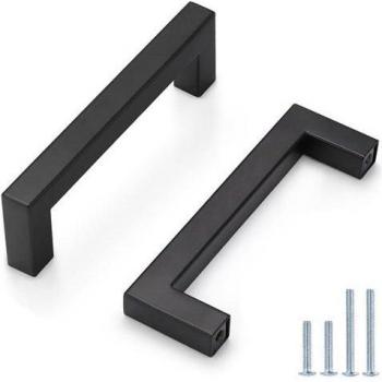 Probrico Jeu de fixations pour armoire 138mm 20 pièces noir