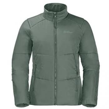 Winterjacke JACK WOLFSKIN BERGLAND INS JKT W, Gr. L (42/44), schilfgrün, Damen
