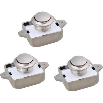3PCS 26mm Push Lock Button for Boat and Caravan Cabinets