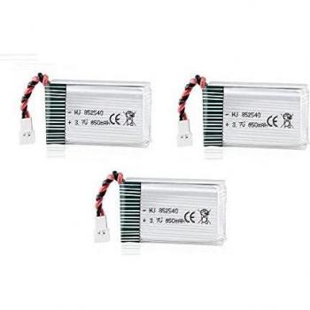Kit de batteries rechargeables 850 mAh 3,7 V LiPo, 48,5 × 29,5 × 14,5 mm – adaptée aux drones Syma X5SC/X5SW