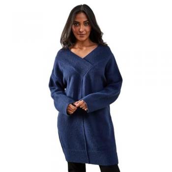 Wallis Petite Women's Navy Wrap Neck Tunic