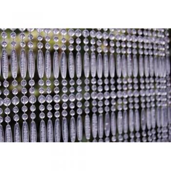 Tenda per porta Frejus con perline trasparenti 120 x 230 cm