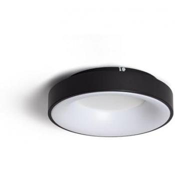 Plafonnier Métallique LED Ronde 30 W, Ø380 mm, Couleur CCT Variable – Noir Jacob